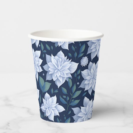 Mitternachtsblüte -  papieren bekers (Voorkant)