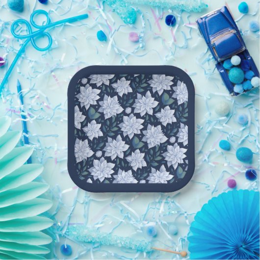 Mitternachtsblüte - papieren bordje (Feest)