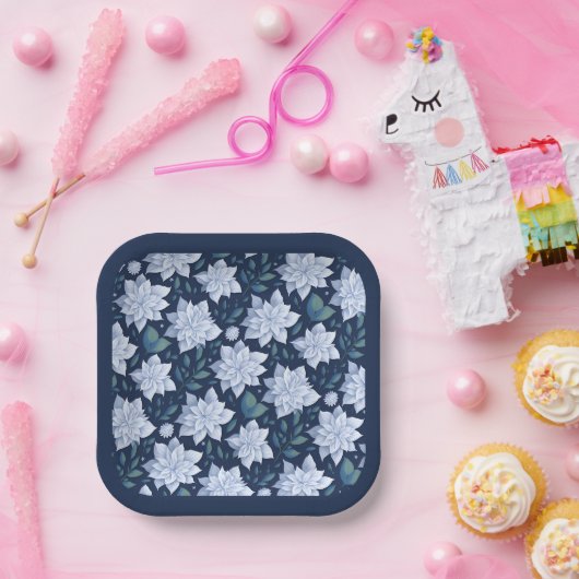 Mitternachtsblüte - papieren bordje (Feest)