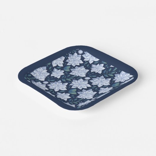 Mitternachtsblüte - papieren bordje (Gebogen)