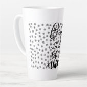 Mittons sneeuwvlok laat het sneeuwlatte Mok (Linkerhoek)