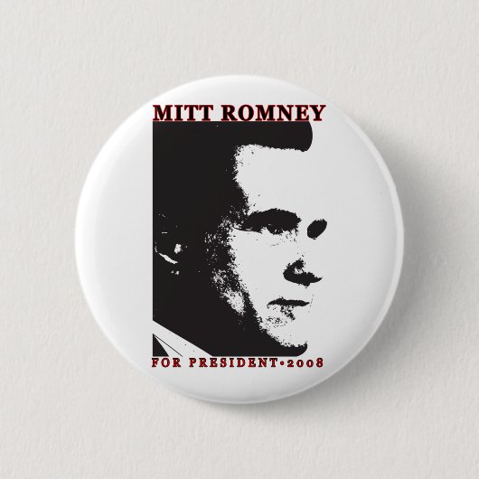 mittromney4pres ronde button 5,7 cm (Voorkant)