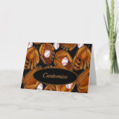 Mitts van het honkbal Spatie Kaart (Voorkant)