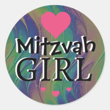 Mitzvah Meisje Regenboog Sticker