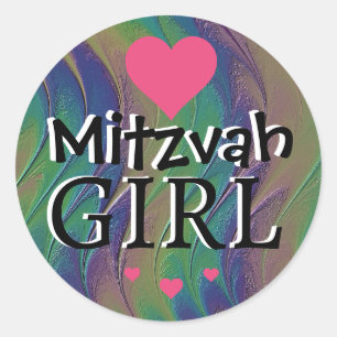 Mitzvah Meisje Regenboog Sticker