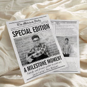 Mitzvah Newspaper Program, Single Large Page Flyer