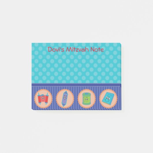 Mitzvah Note Post it Pad (Voorkant)