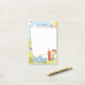 Mitzvah Note voor peuters - 4x6 Sticky Notepad (Op bureau)