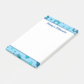 Mitzvah-notities - Lichtblauwe davidster Post-it® Notes (Schuin)
