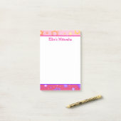 Mitzvah-notities - Roze ster van David Post-it® Notes (Op bureau)