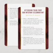 MITZVAH service info vragen advies maroon Kaart (Voorkant / Achterkant)