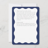 MITZVAH service informatie vragen advies blauw  Kaart (Achterkant)