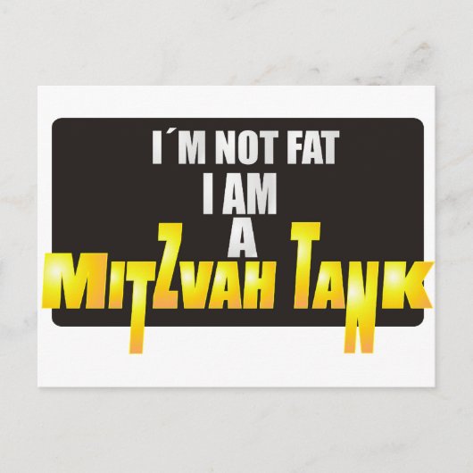 Mitzvah Tank Briefkaart (Voorkant)