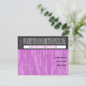 MITZVAH WORDS GEZEGDEN Bar Bat Reply Card RSVP Kaartje (Staand voorkant)