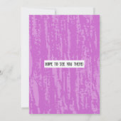 MITZVAH WORDS GEZEGDEN Bar Bat Uitnodiging (Achterkant)