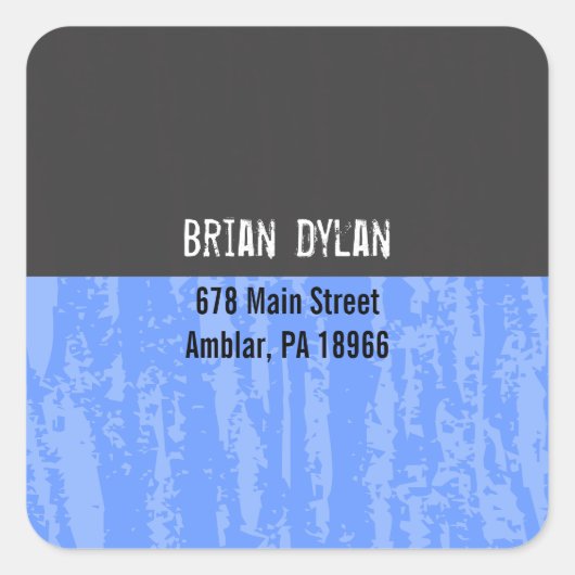 MITZVAH WORDS GEZEGDEN Retouradres Sticker Seal (Voorkant)