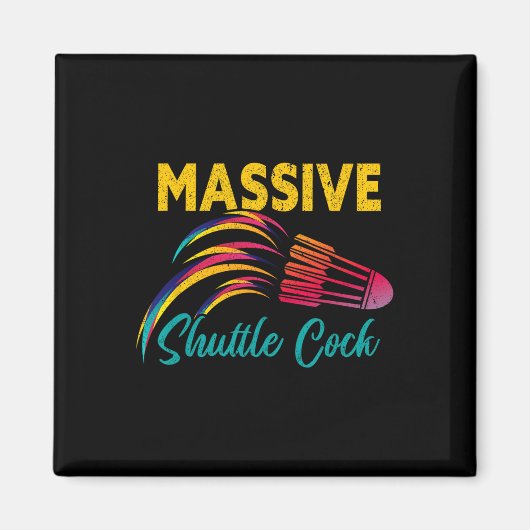 Mive Shuttle Funny Dminton 2 Magneet (Voorkant)