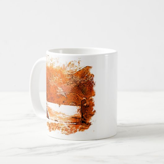 miwok winter tee pee mug koffiemok (Voorkant links)