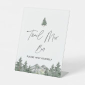 Mix Bar voor winterreizen Baby shower Reclamebord Met Voetstuk (Voorkant)