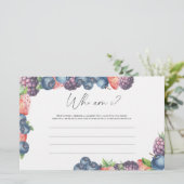 Mix berries - Wie ben ik vrijgezellenfeest spel Briefpapier (Staand voorkant)