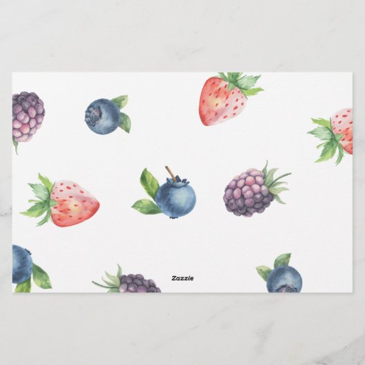 Mix berries - Wie ben ik vrijgezellenfeest spel Briefpapier (Achterkant)