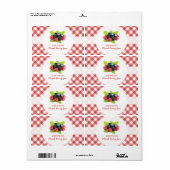 Mix Berry Jam Red Fruits Etiket (Full Sheet)