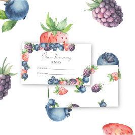 Mix berry - raad hoeveel kussen bruids spel informatiekaartje