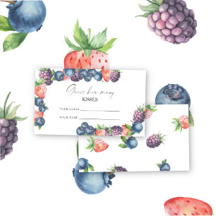 Mix berry - raad hoeveel kussen bruids spel informatiekaartje