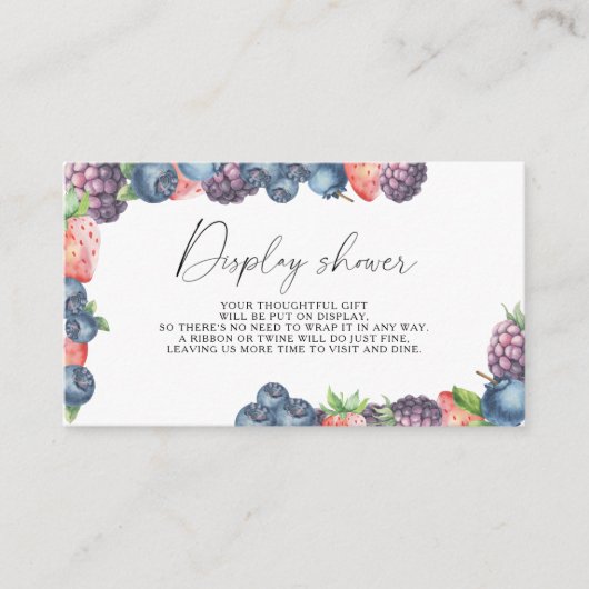 Mix bes - Display douche Informatiekaartje (Voorkant)