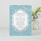 Mix Blue Pattern Repeats & White Lace Kaart (Staand voorkant)