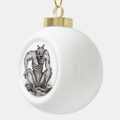 Mix creature - Troll, Golem en Devil Keramische Bal Ornament (Rechts)