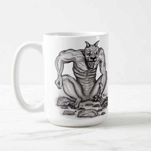 Mix creature - Troll, Golem en Devil Koffiemok (Links)