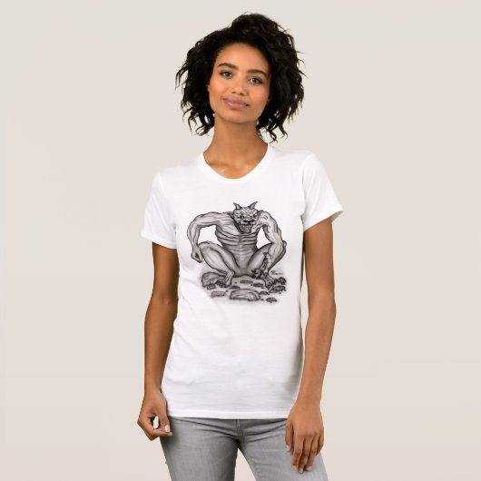 Mix creature - Troll, Golem en Devil T-shirt (Voorkant volledig)