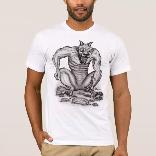 Mix creature - Troll, Golem en Devil T-shirt (Voorkant)