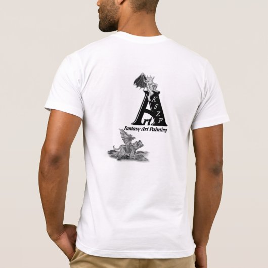 Mix creature - Troll, Golem en Devil T-shirt (Achterkant)