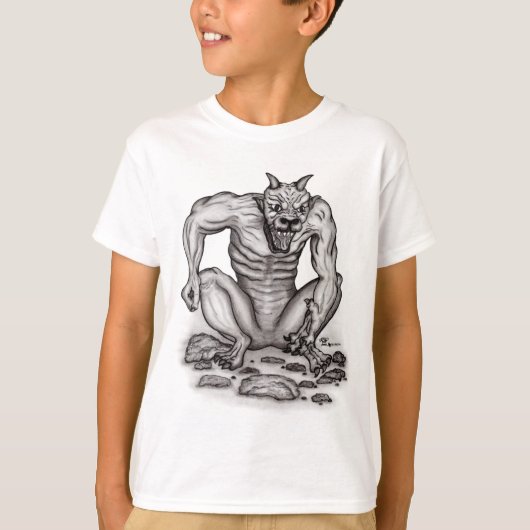Mix creature - Troll, Golem en Devil T-shirt (Voorkant)