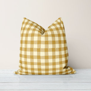 Mix en Match Rustic Harvest Plaid Mosterd Kussen