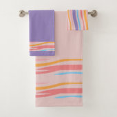 Mix en Match Striped Set Bad Handdoek (Insitu)