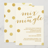 MIX- en MINGLE GOLD-STIPPEN | VERZOEK VAN DE PARTI Kaart (Voorkant / Achterkant)
