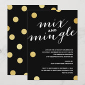 MIX- en MINGLE GOLD-STIPPEN | VERZOEK VAN DE PARTI Kaart (Voorkant / Achterkant)