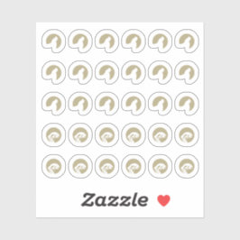 Mix Fish Chicken Wedding Place Cards Meal Choice Sticker