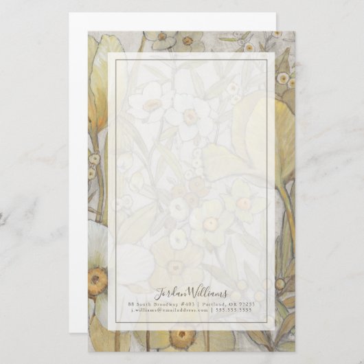 Mix Floral Briefpapier (Voorkant / Achterkant)