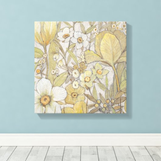 Mix Floral Canvas Afdruk (Insitu (Houten vloer))