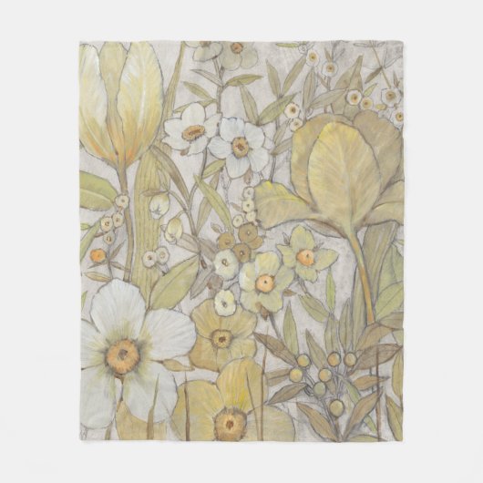 Mix Floral Fleece Deken (Voorkant)