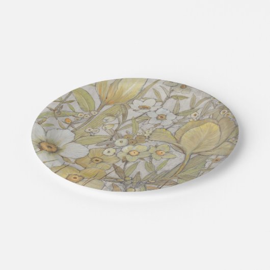 Mix Floral Papieren Bordje (Gekanteld)