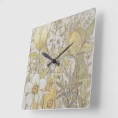 Mix Floral Vierkante Klok (Hoek)