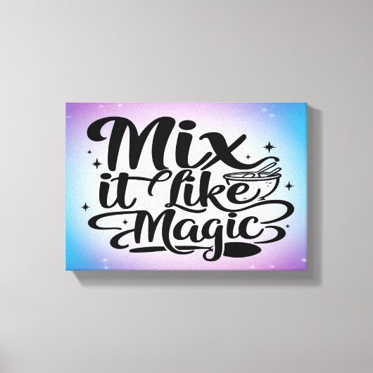 Mix Het Als Magie 2 breed Canvas Afdruk (Voorkant)