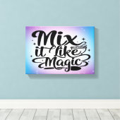 Mix Het Als Magie 2 breed Canvas Afdruk (Insitu (Houten vloer))