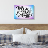 Mix Het Als Magie 2 breed Canvas Afdruk (Insitu (Slaapkamer))