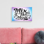Mix Het Als Magie 2 breed Canvas Afdruk (Insitu (Woonkamer))